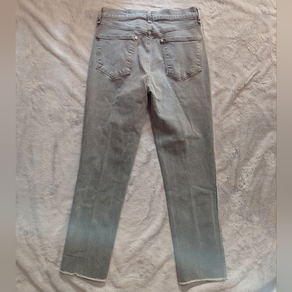 Rag & Bone Gray Raw Hem Gray High Rise Jeans Pants Size 28 - Picture 2 of 7